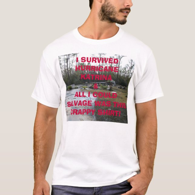 Camiseta Fundación después de Katrina, I SURVIVEDHUR de (Anverso)