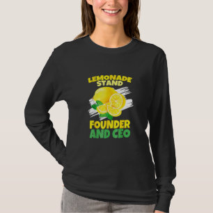 Camiseta Fundador de puesto de limonada y director ejecutiv