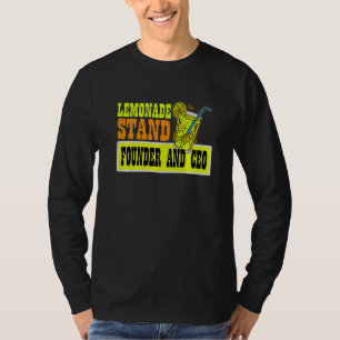 Camiseta Fundador de puesto de limonada y director ejecutiv