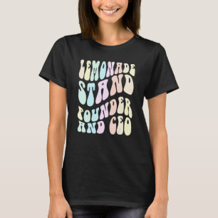 Camiseta Fundador y CEO de Groovy LEMONADE STAND Jefe en fo