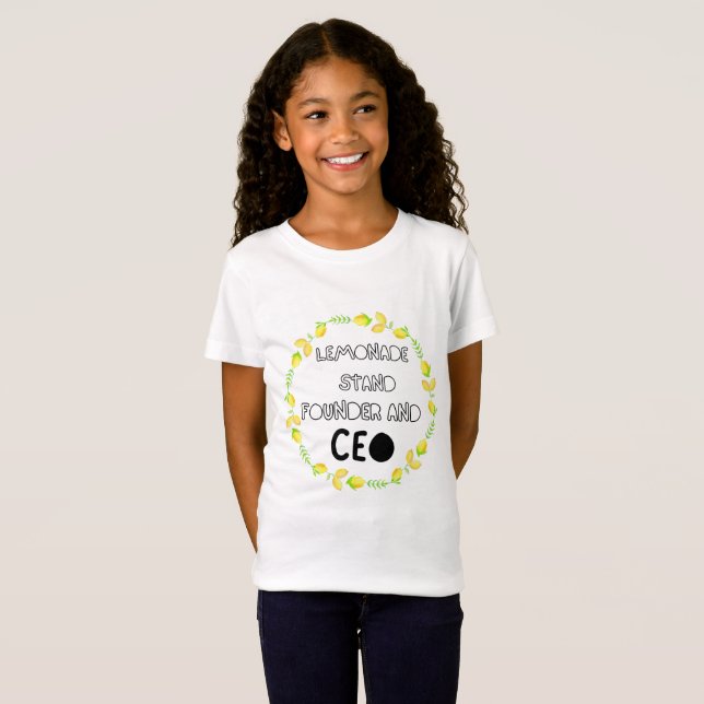 Camiseta Fundador y CEO de Lemonade Stand (Anverso completo)