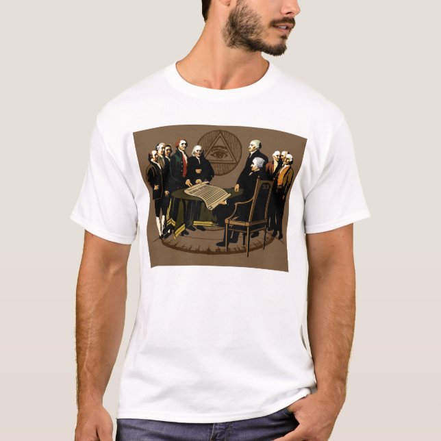 Camiseta Fundadores libertad 4 de julio de 1776 (Anverso)
