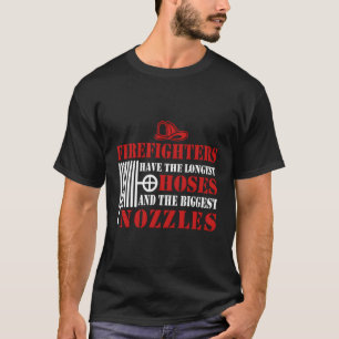 Camiseta Fundadosa bombera de Chiste mangueras más grandes