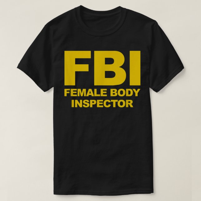 Camiseta Fundadosa funcionaria del FBI, inspector del cuerp (Diseño del anverso)