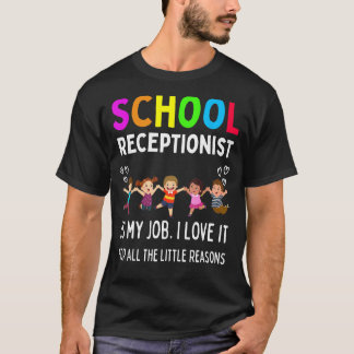 Camiseta Fundadosa secretaria recepcionista de escuela, Adm