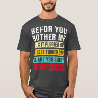 Camiseta Fundadosa tecnología de la información técnica téc