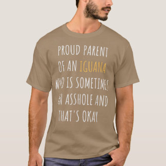 Camiseta Fundadosamente Orgullosa Iguana Padre Mamá Mascota