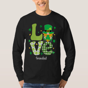 Camiseta Fundadosamente trabajada Shamrock Love Grandad Sha