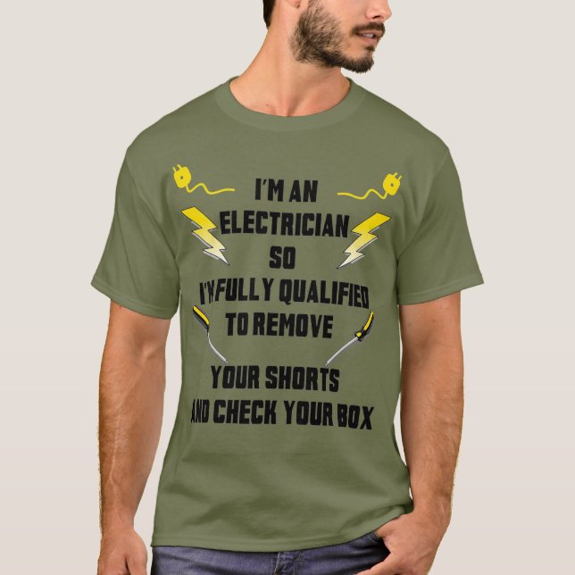 Camiseta Fundadosas Herramientas Electricistas Me Dan Un El (Anverso)