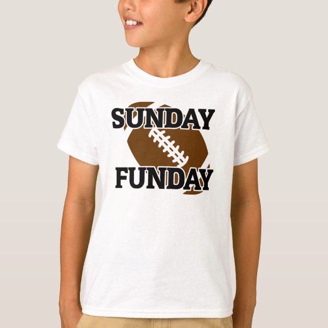 Camiseta Funday Sports Divertido Domingo Para Los Fanáticos (Anverso)
