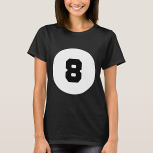 Camiseta Fundido 8 Ball Magic Eight Ball Billiards Pool Bla