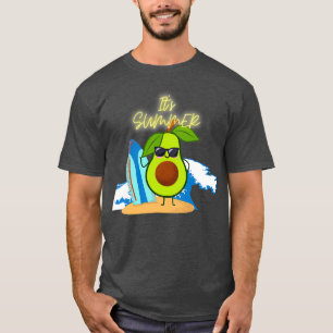 Camiseta Fundido Aguacate Surfando En Verano