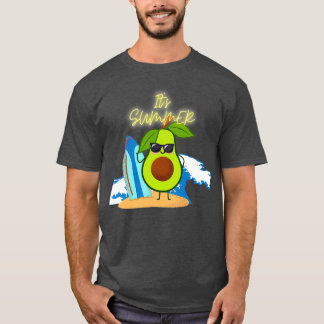 Camiseta Fundido Aguacate Surfando En Verano
