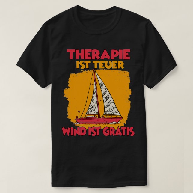 Camiseta Fundido barco de vela aficionado a la navegación (Diseño del anverso)