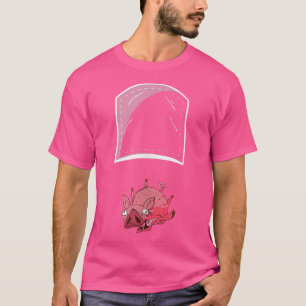 Camiseta Fundido bolsillo de cerdo que cae