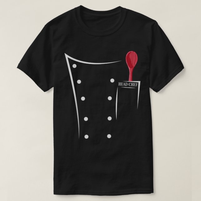 Camiseta Fundido chef chef chef chaqueta de cocina (Diseño del anverso)