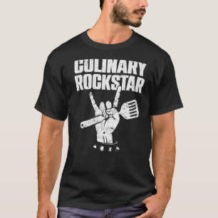Camiseta Fundido chef culinario amante Cocinero Rockstar P