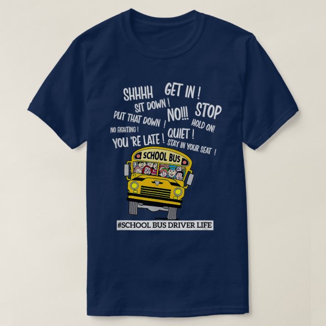 Camiseta Fundido conductor de autobús escolar Guay School B (Diseño del anverso)