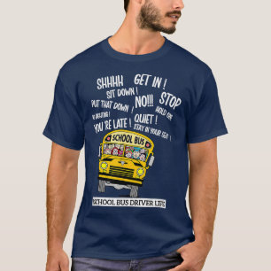 Camiseta Fundido conductor de autobús escolar Guay School B