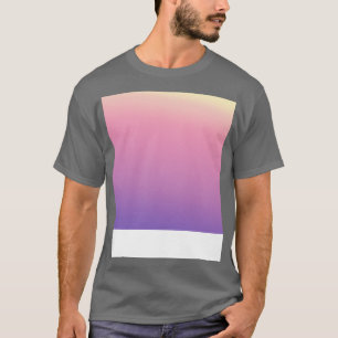 Camiseta Fundido de patrón degradado púrpura rosa