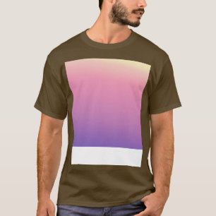 Camiseta Fundido de patrón degradado púrpura rosa