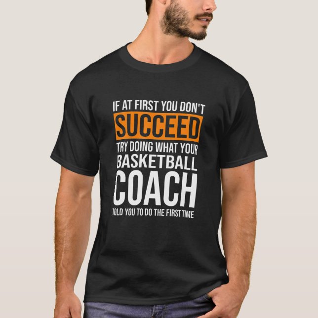 Camiseta Fundido entrenador de baloncesto cita a entrenador (Anverso)