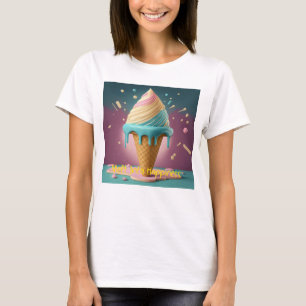 Camiseta Fundir en arte de helados de felicidad