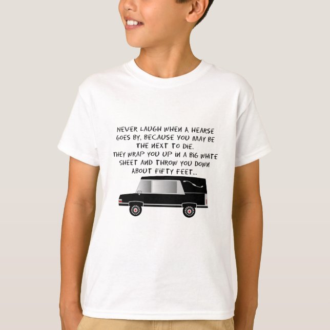 Camiseta Funeral Director/Mortician Funny Hearse Design (Anverso)