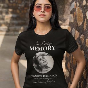 Camiseta Funeral fotográfico conmemorativo del personalizad