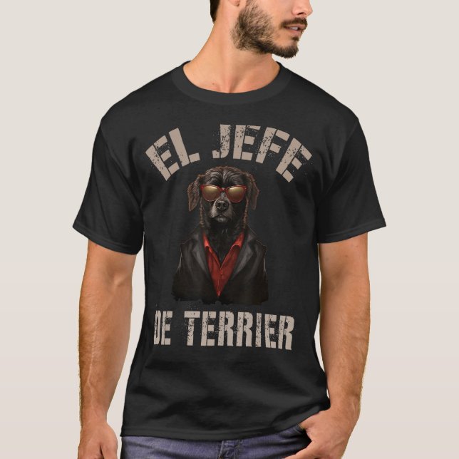 Camiseta Funeroso vendedor padre de perro futuro CEO EL JEF (Anverso)
