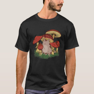 Camiseta Fungus Magic Psilocybin Mushrooms Cat Hippie