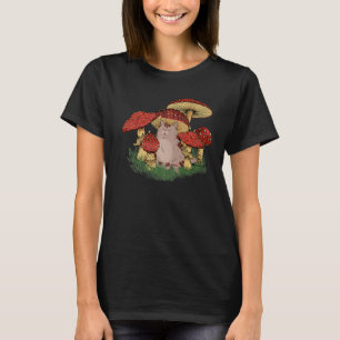 Camiseta Fungus Magic Psilocybin Mushrooms Cat Hippie