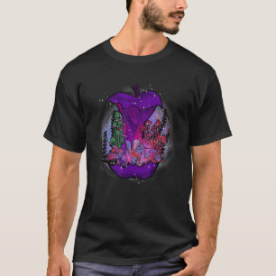 Camiseta Fungus Magic Psilocybin Mushrooms Purple Mushrooms