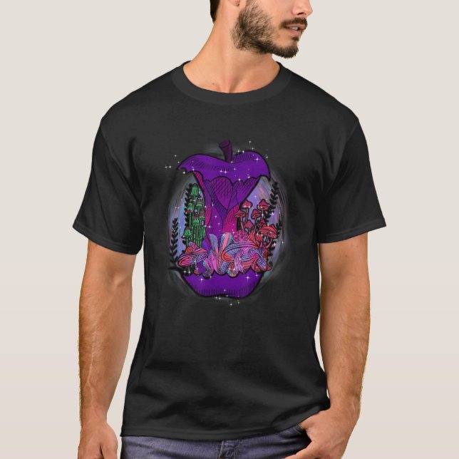 Camiseta Fungus Magic Psilocybin Mushrooms Purple Mushrooms (Anverso)