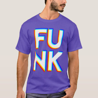 Camiseta Funk en grandes letras CMYK en negrita Behe Meme v