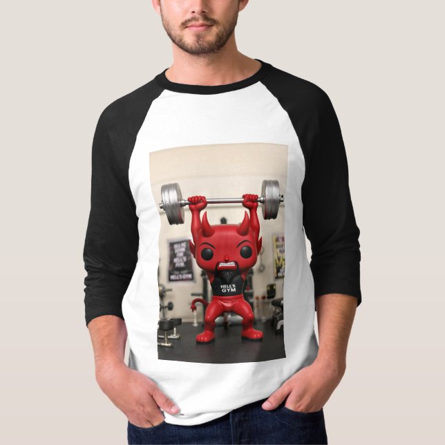 Camiseta Funko Pop! Hell’s Gym Devil – Pumping Iron Edition (Anverso)