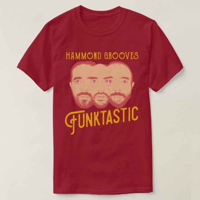 Camiseta Funktastic Hammond Grooves jazz organ trio album (Diseño del anverso)