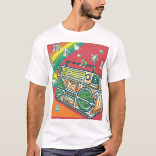 Camiseta Funky Boom Box Colorous Design