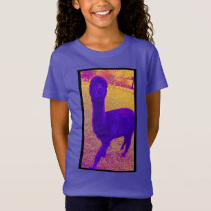 CAMISETA FUNKY COLORFUENTE ABSTRACT ALPACA IMAGEN PURPLE AM