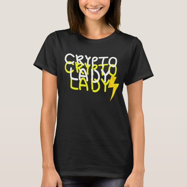 Camiseta Funky Crypto Dude Energy Power Rótulo (Anverso)