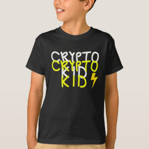 Camiseta Funky Crypto Kid Energy Power Rótulo