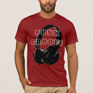 Camiseta Funky Disco Auricular Música Retro