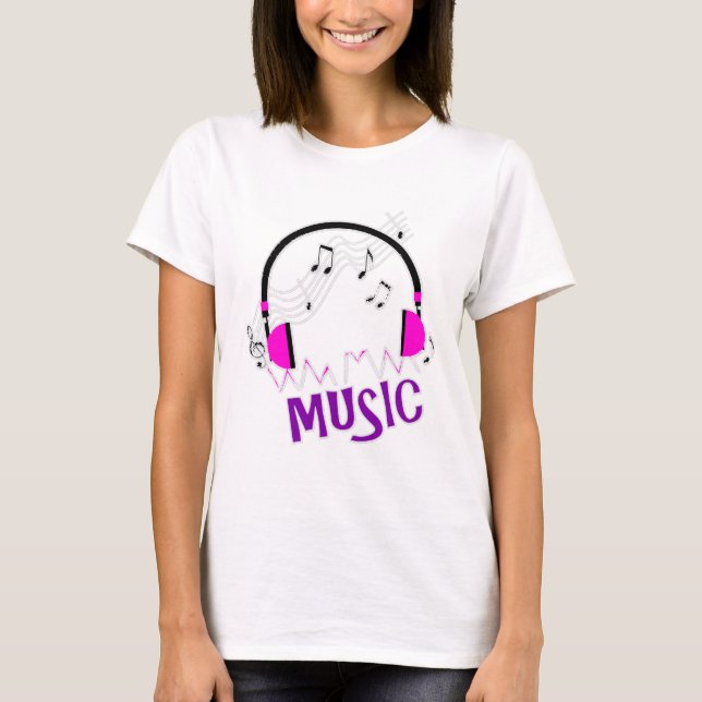 Camiseta Funky Divertido Texto Y Música Gráfica Tema (Anverso)