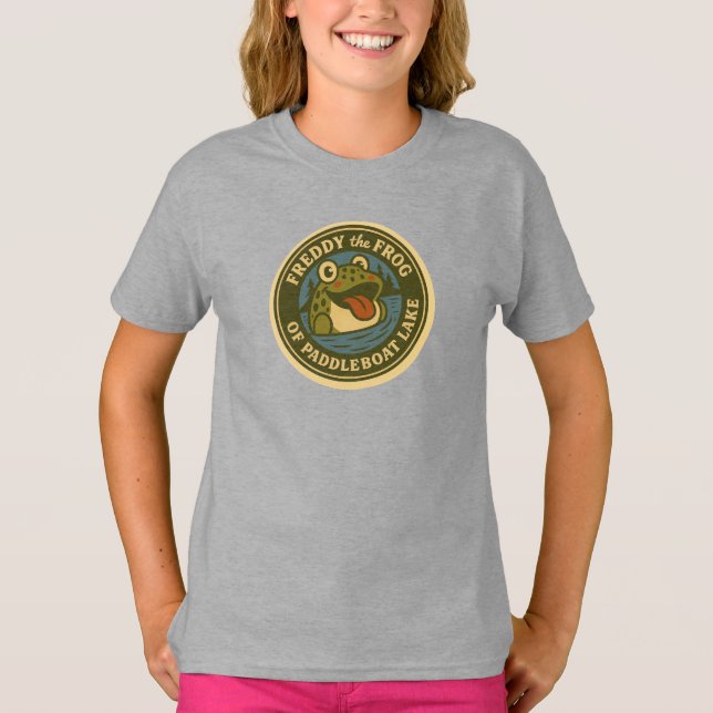 Camiseta Funky Freddy Frog of Paddleboat Lake Kids Tee (Anverso)