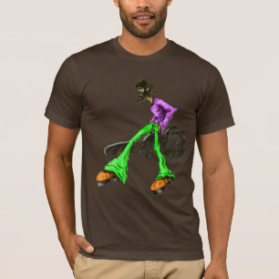 Camiseta Funky Guay Guitar Disco Comic Character Green