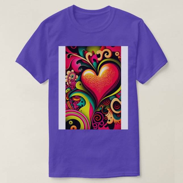 Camiseta Funky Love Heart 7 (Diseño del anverso)