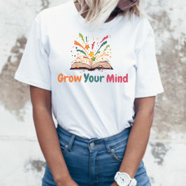 Camiseta Funky Magical Book Grow You Mind  Positive 