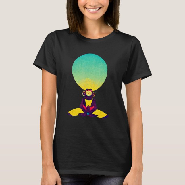 Camiseta Funky Munky Dzogchen Clear Light Monkey (Anverso)