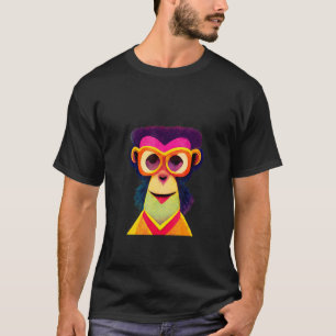Camiseta Funky Munky Happy Hipster Monkey