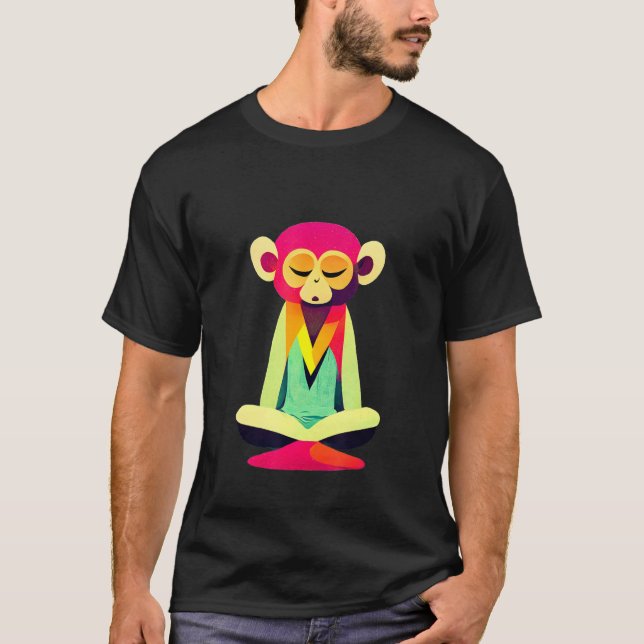 Camiseta Funky Munky Sweet Sitting Monkey Design (Anverso)